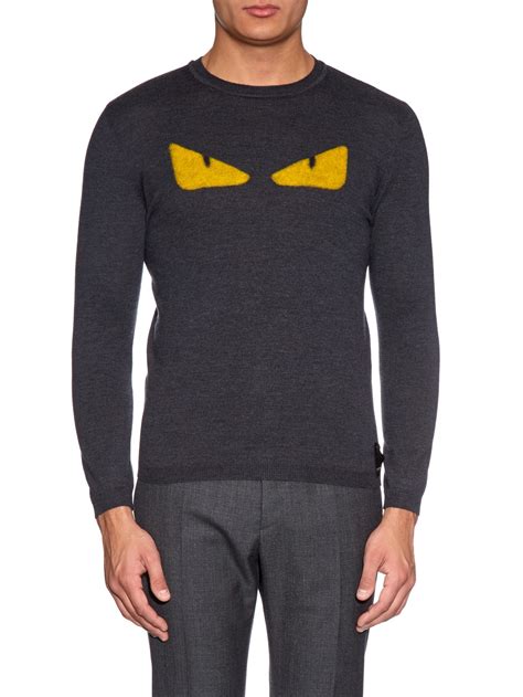 wool fendi sweater mens|fendi sweater men size medium.